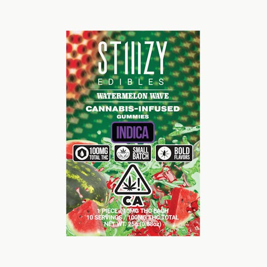 STIIIZY - - WATERMELON WAVE - Gummies 100mg THC Edibles - 1