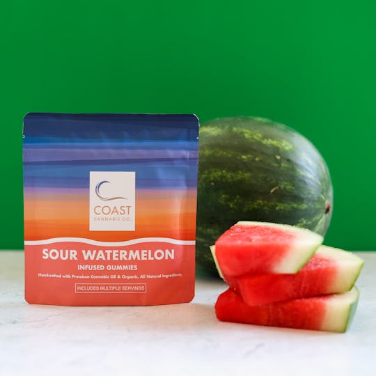 Coast Cannabis Co. - Sour Watermelon Gummies - 1