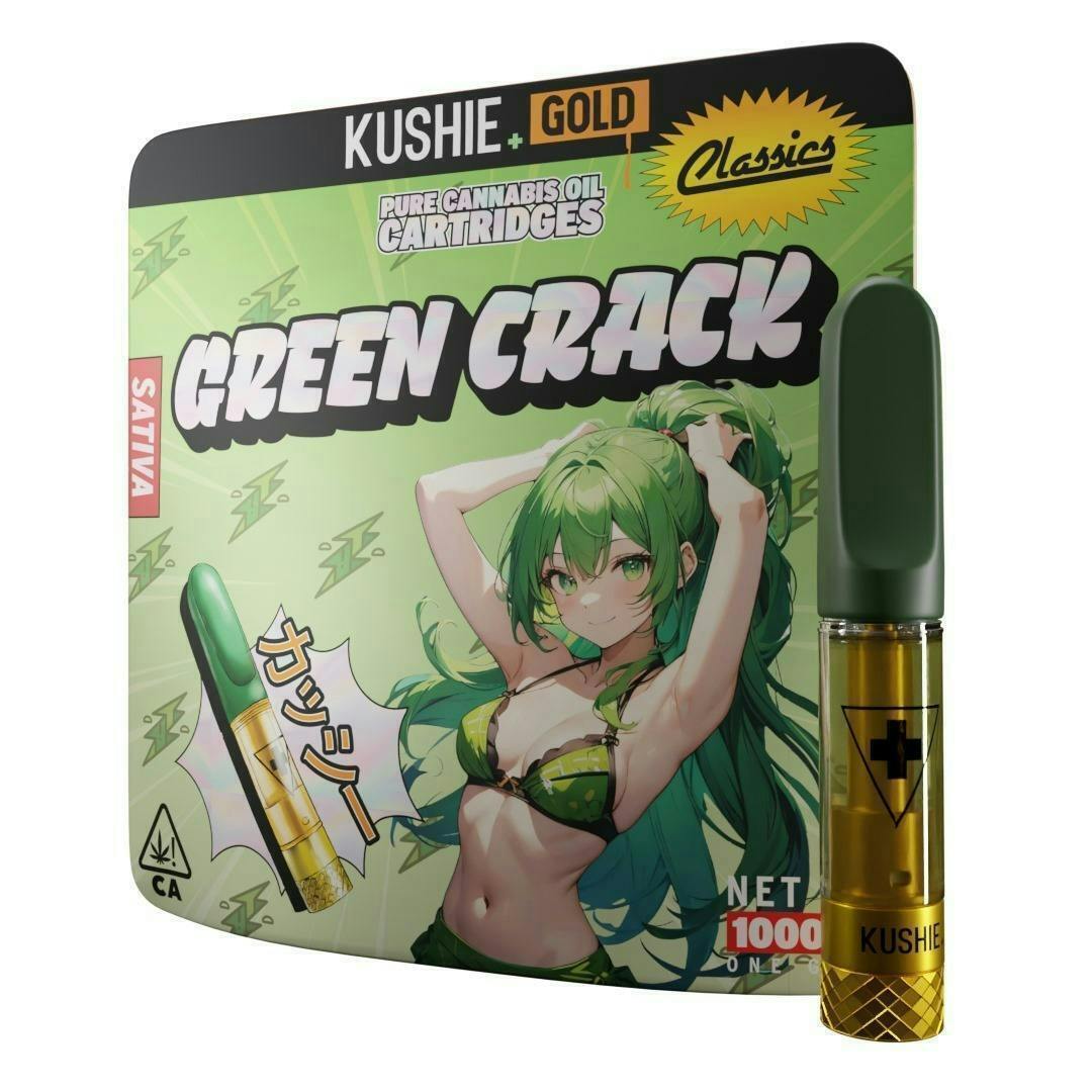 Kushie Brand - Green Crack | Gold Cartridge | 1g - 1