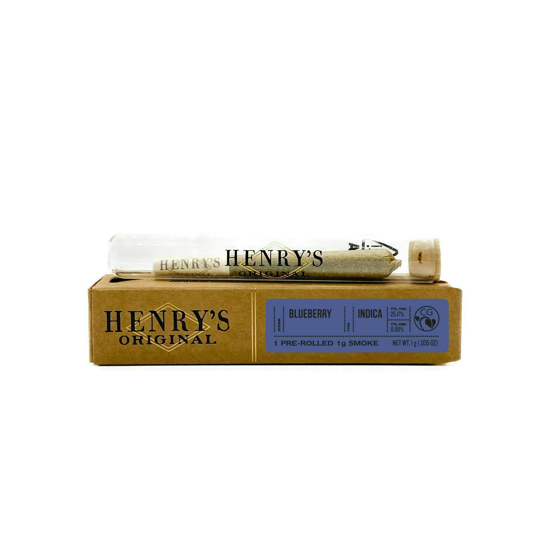 Henry's Original - Henry's Original | Blueberry | Joint | 1g - 1