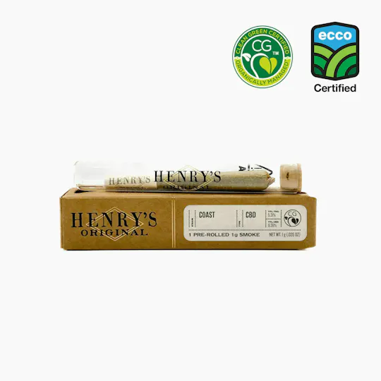 Henry's Original - Henry's Original | Coast 2:1 CBD | Joint | 1g - 1