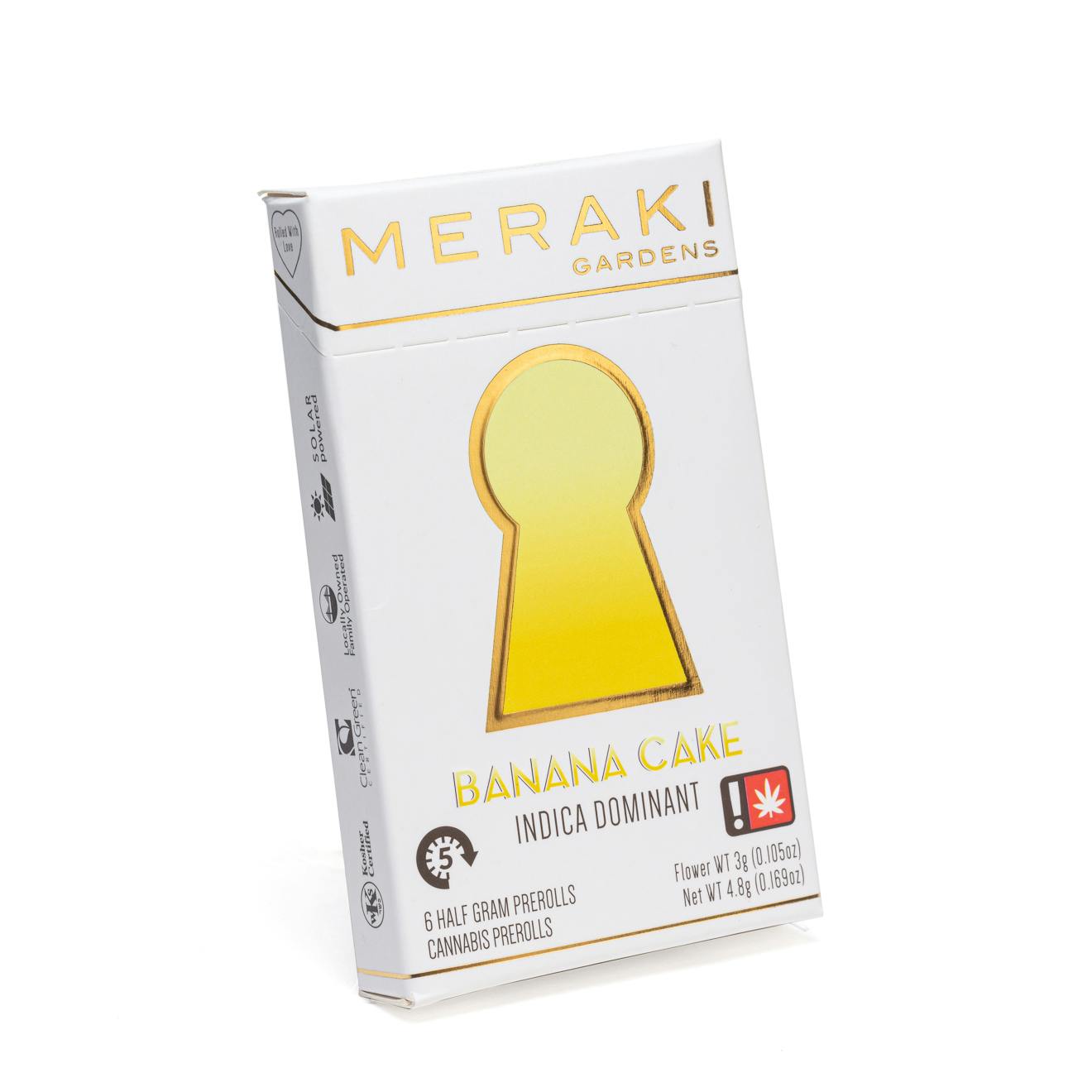 Meraki Gardens - Meraki Gardens | Banana Cake | 0.5g Pre Roll 6ct - 1