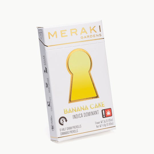 Meraki Gardens - Meraki Gardens | Banana Cake | 0.5g Pre Roll 6ct - 1