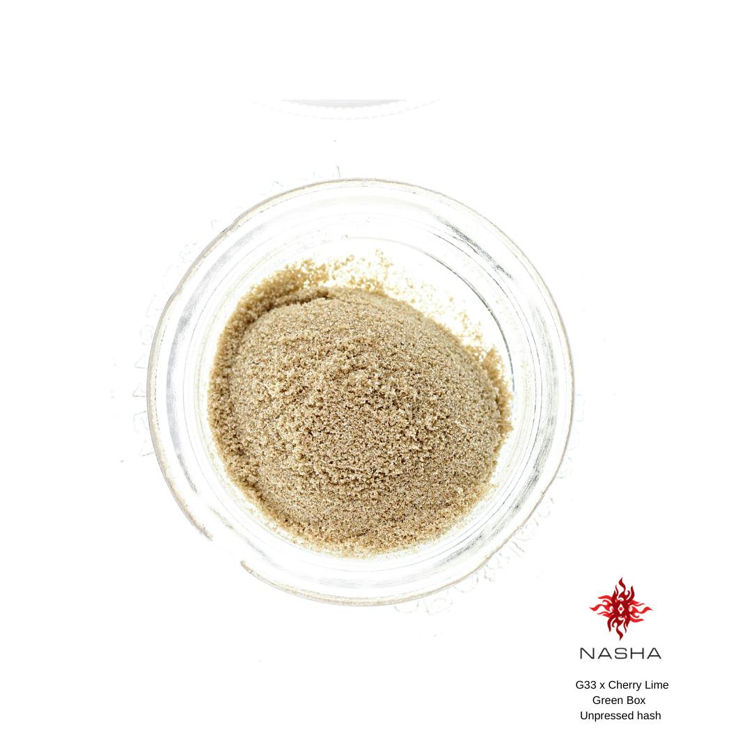 NASHA - G33 x Cherry Lime Green Unpressed Hash - 1