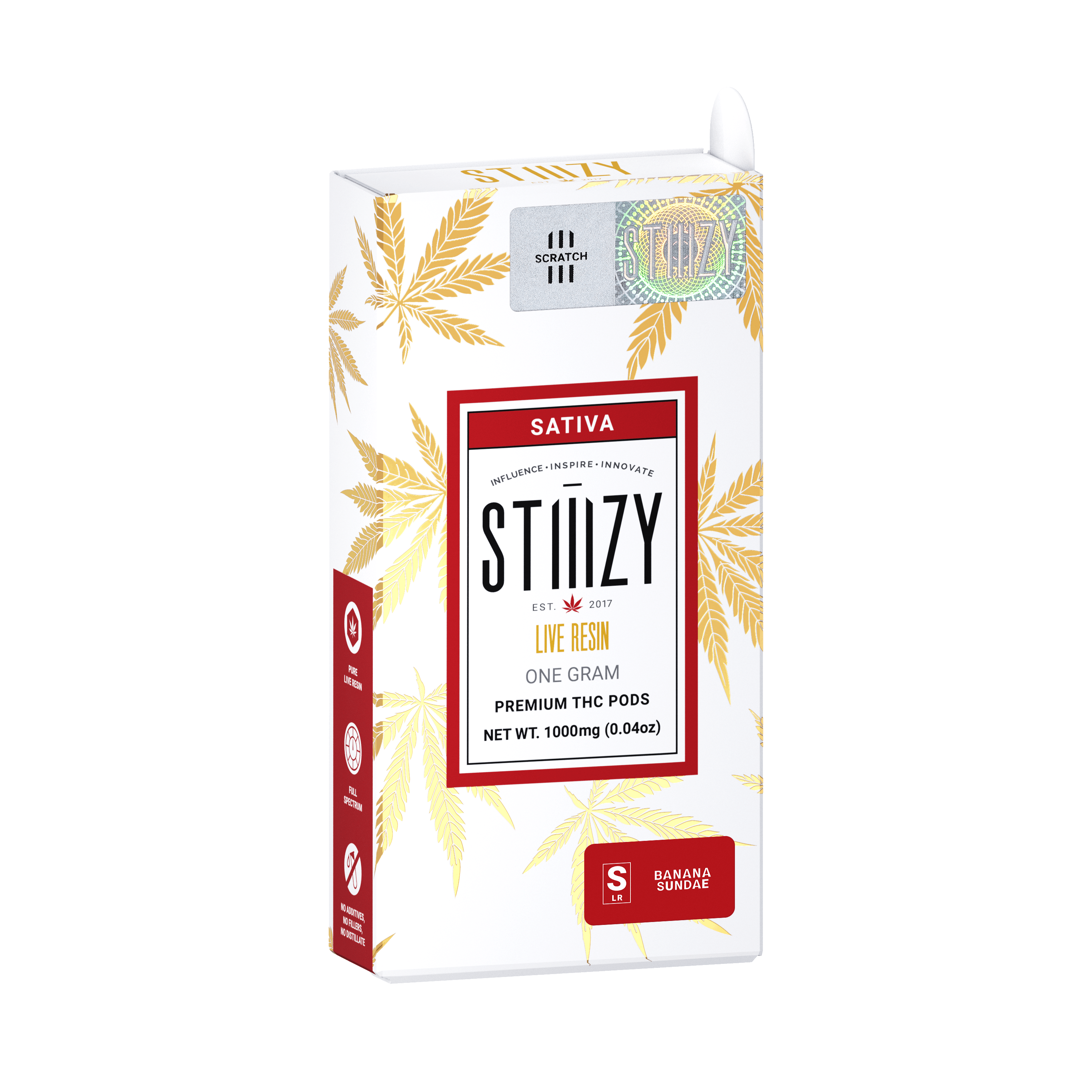 STIIIZY - Vape Cartridge - BANANA SUNDAE 1G Live Resin Pod - STIIIZY - 1