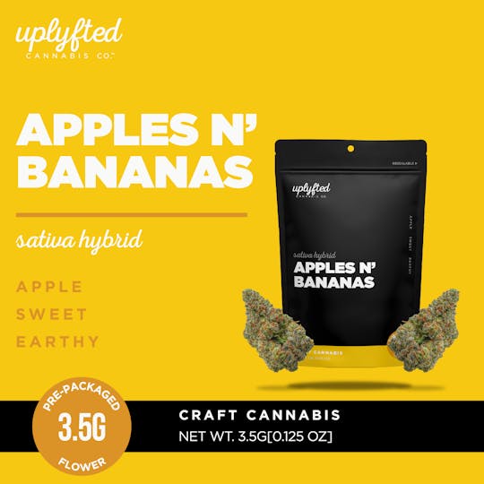 Uplyfted Cannabis Co - Apples N' Bananas 3.5g Pre-Pack - 1