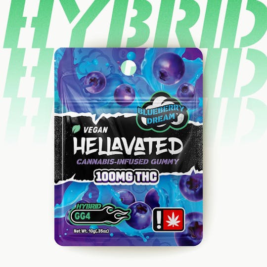 Hellavated - Blueberry Dream (1pc) Gummiez 100mg - 1
