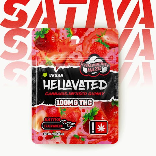 Hellavated - Strawberry Haze (1pc) Gummiez 100mg - 1