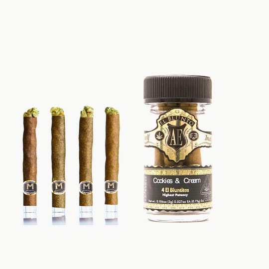 El Blunto by Albert Einstone's - El Blunto x Medcare Farms - 4-Pack - Cookies & Cream - 4 x .75G - 1