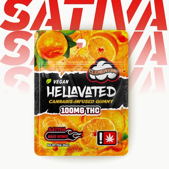 Hellavated - Clementine (1pc) Gummiez 100mg - 1