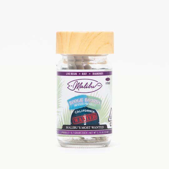 Malibu Premium Cannabis - Boogie Boards | Malibu's Most Wanted | 6pk Infused Prerolls 4.2g - 1