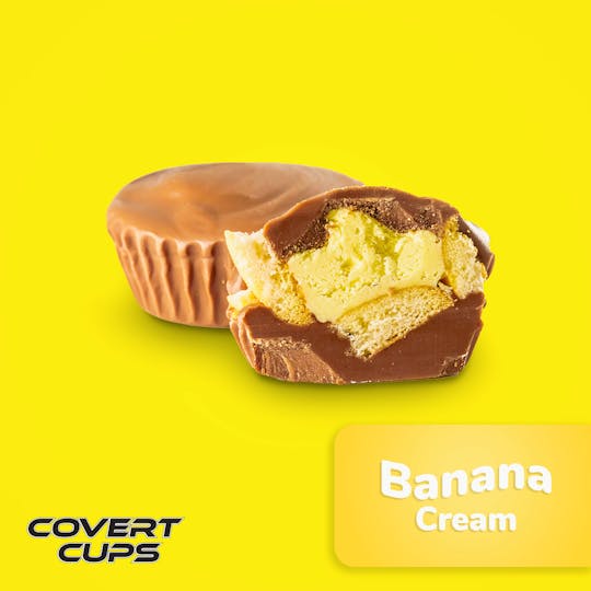 Covert Cups - Banana Cream - 100MG Chocolate Cups - Covert Cups - REC - 1