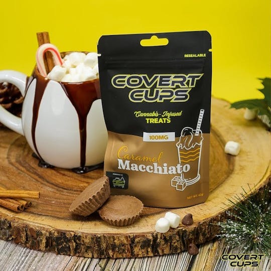 Covert Cups - Caramel Macchiato - 100MG Chocolate Cups - Covert Cups - REC - 1