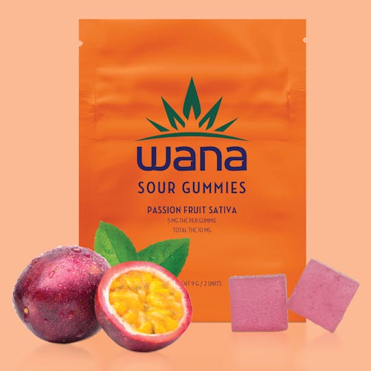 Wana Canada - Wana Sour Gummies Passion Fruit Sativa - 1