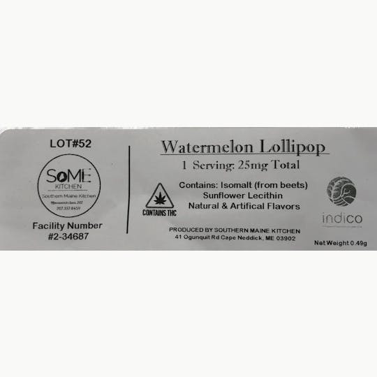 Indico - 25mg Watermelon Lollipop - 1
