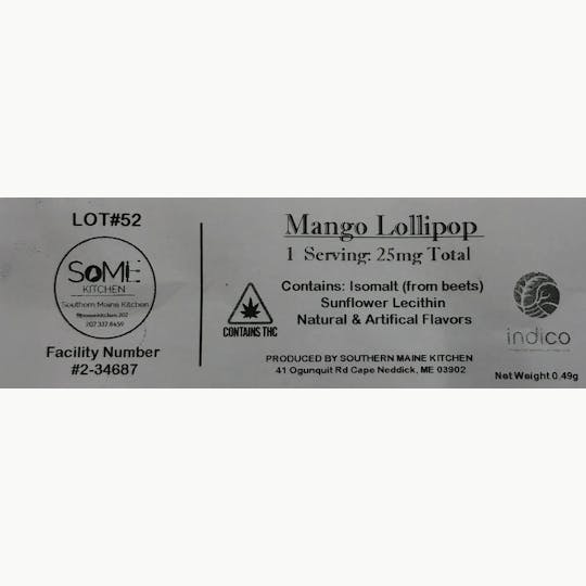 Indico - 25mg Mango Lollipop - 1