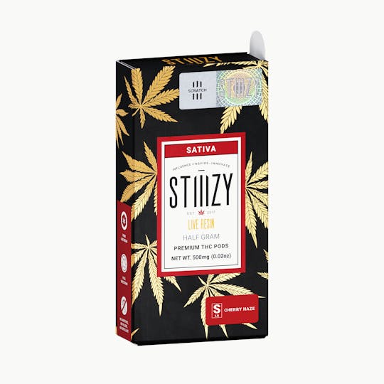 STIIIZY - Vape Cartridge - CHERRY HAZE .5G Live Resin Pod - STIIIZY - 1