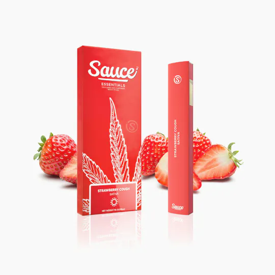 Sauce. - Sauce | Essentials | Strawberry Cough | Live Resin Disposable | 1g - 1