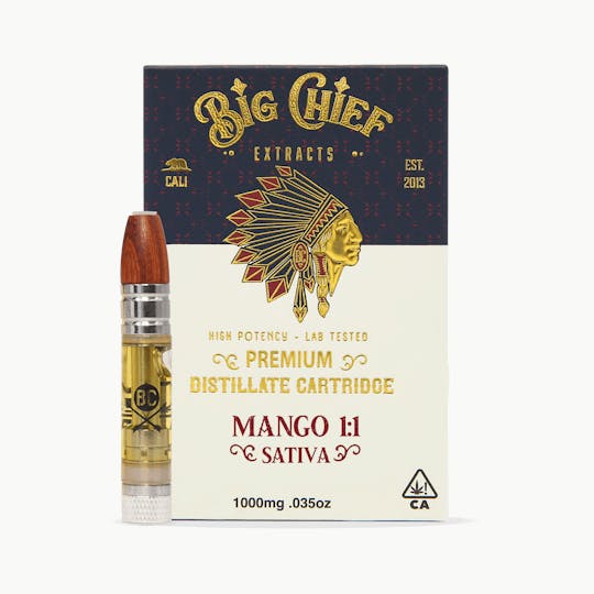 Big Chief - MANGO 1:1 - 1G THC Cartridge 1G - 1
