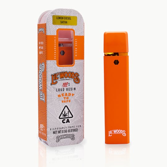 Dabwoods - VAPE- ALL IN ONE DEVICE LILWOODS LIVE RESIN LEMON DIESEL .5G - 1