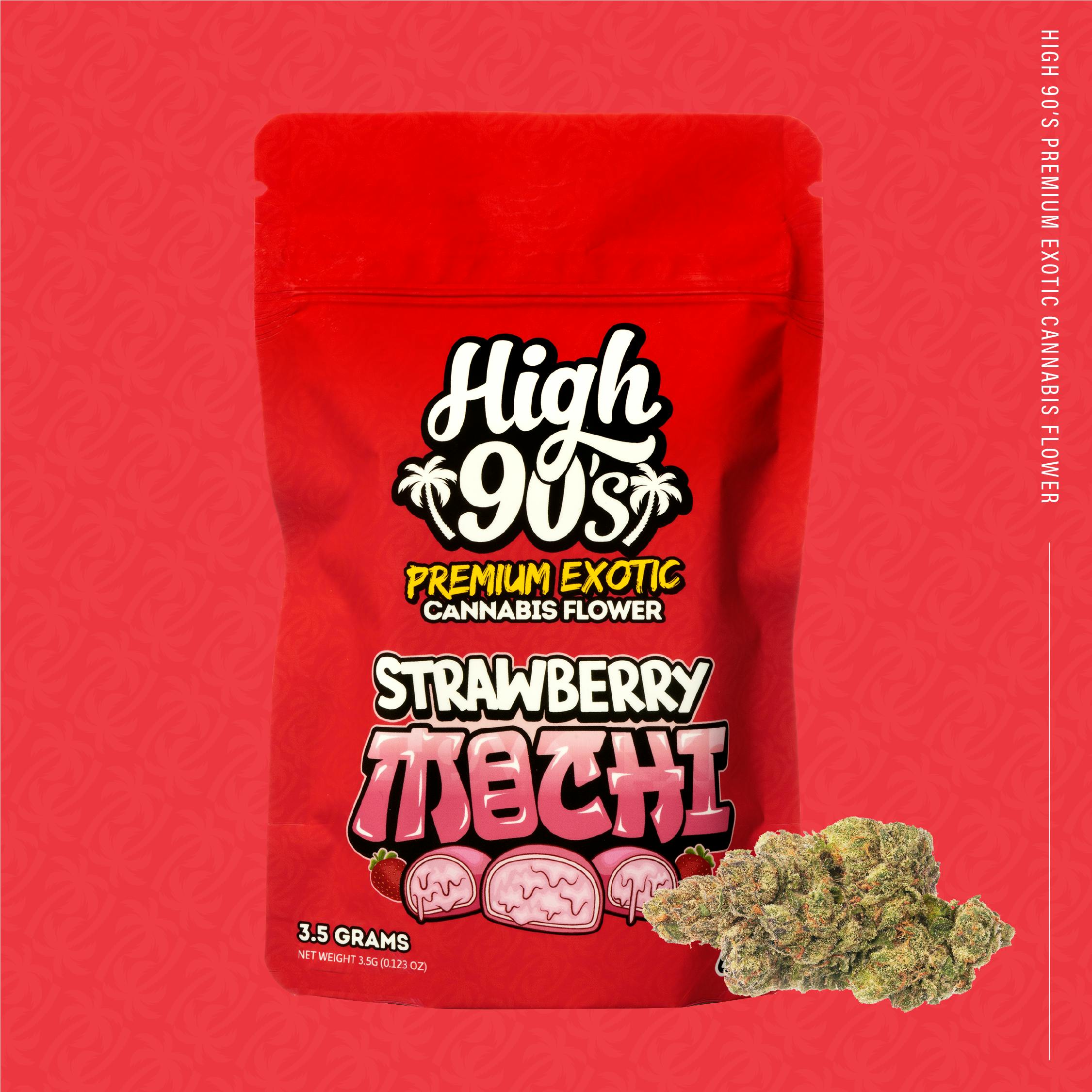 High 90s : Strawberry Mochi 3.5g Flower - HIGH 90s