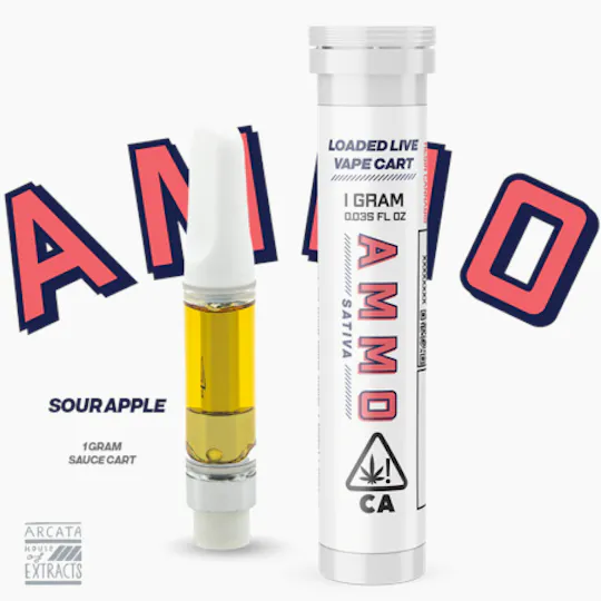 AMMO - Sour Apple - Loaded Live™ Resin Cart (1g) - 1