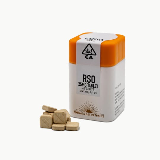 Emerald Bay Extracts - Blue Dream | 25mg Tablet | 1000mg Package | Sativa | RSO - 1