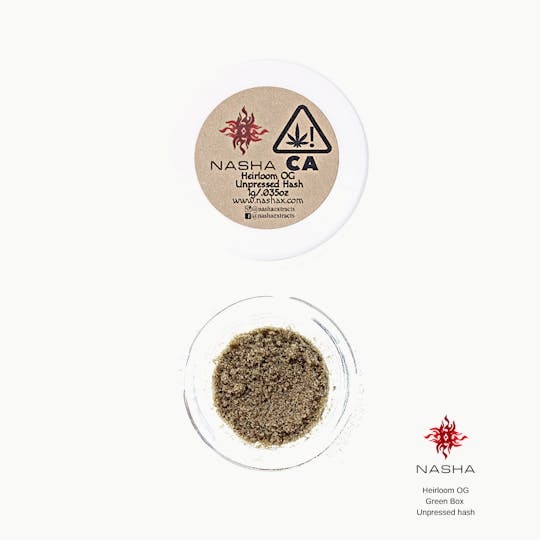 NASHA - Heirloom OG Green Unpressed Hash - 1