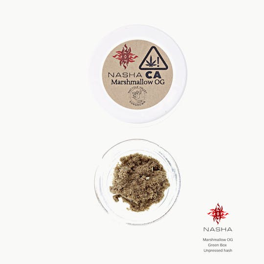 NASHA - Marshmallow OG Green Unpressed Hash - 1