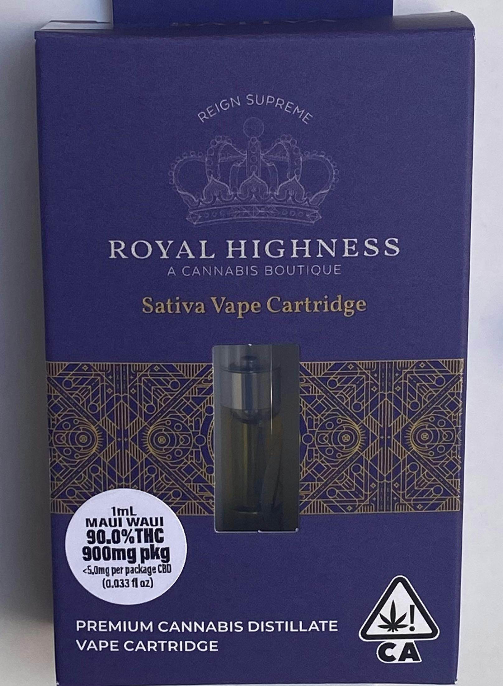 Royal Highness - Royal Highness | Maui Waui 1g Cartridge - 1