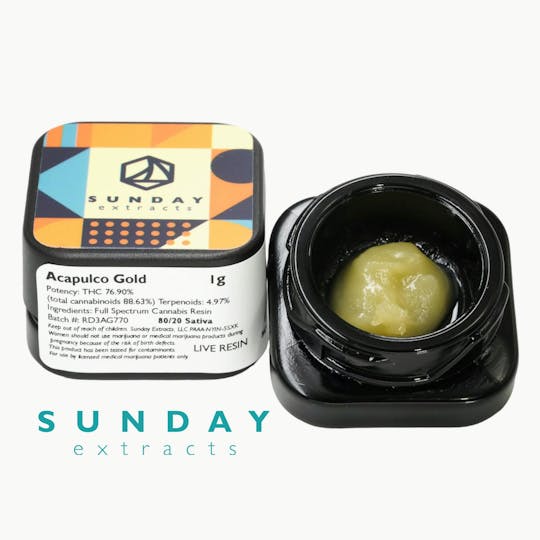 Sunday Extracts - 1g Concentrate Acapulco Gold - 1