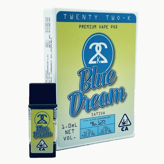 Twenty Two K / 22k - 22K - Blue Dream 1.0ml POD - 1