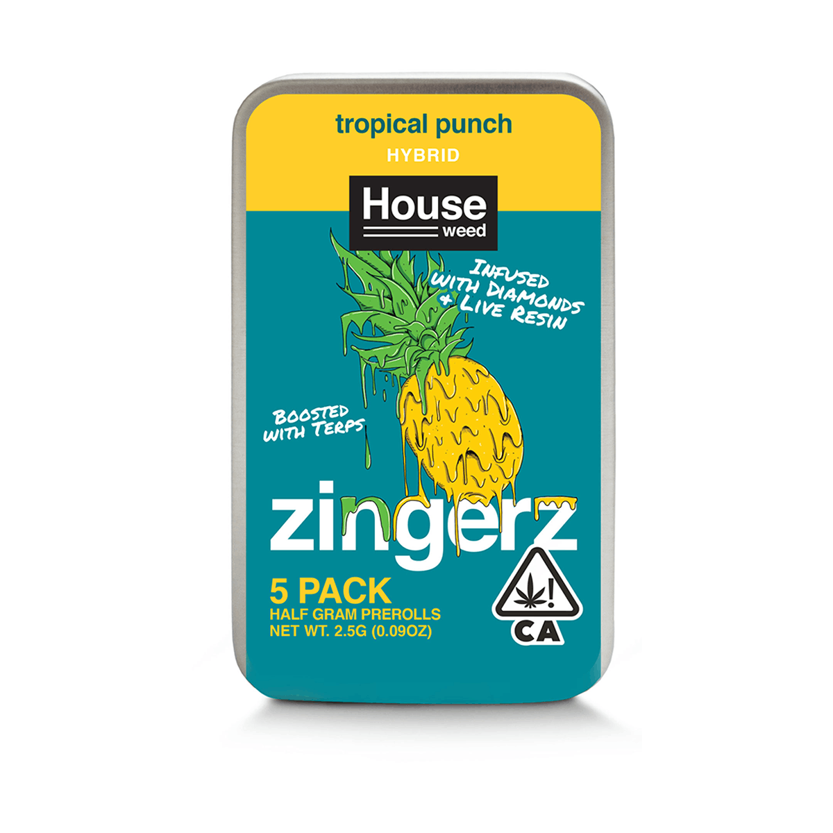 House Weed - House Weed | 5pk Zingerz [Tropical Punch] (Hybrid) - 1