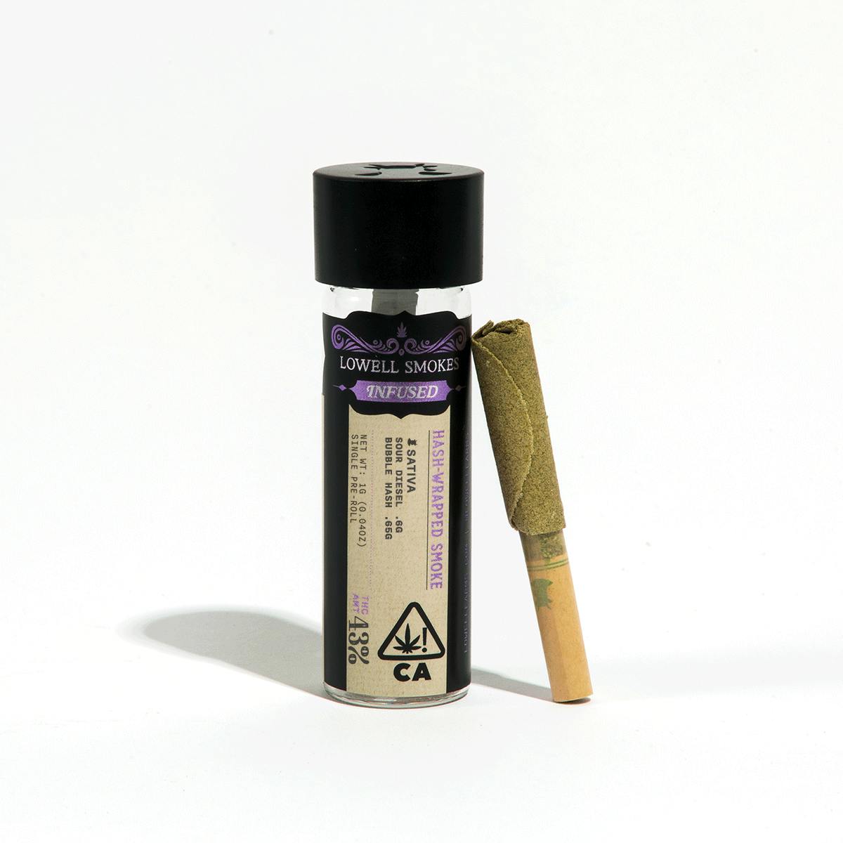 Lowell Herb Co. - Hash Wrapped Smoke | [Sour Diesel] (Sativa) - 1