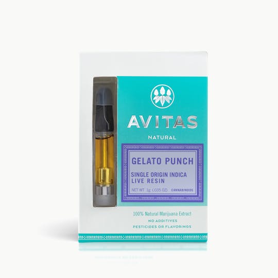 Avitas - Gelato Punch Live Resin Cartridge 1g - 1