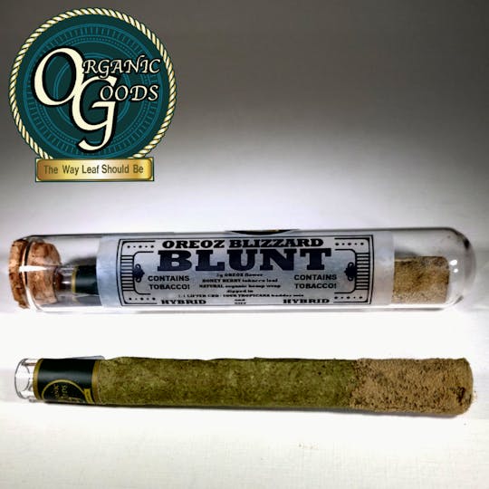 Organic Goods - Oreoz Blizzard Blunt Dipped in Badder & Kief 2g - 1