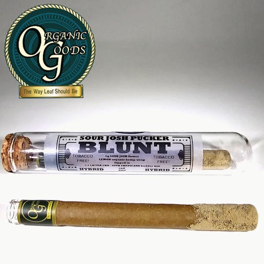 Organic Goods - Sour Josh Pucker TF Blunt Dipped in Badder & Kief 2g - 1