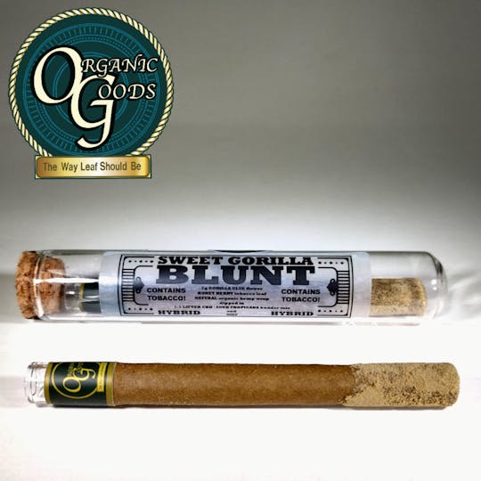 Organic Goods - Sweet Gorilla Blunt Dipped in Badder & Kief 2g - 1