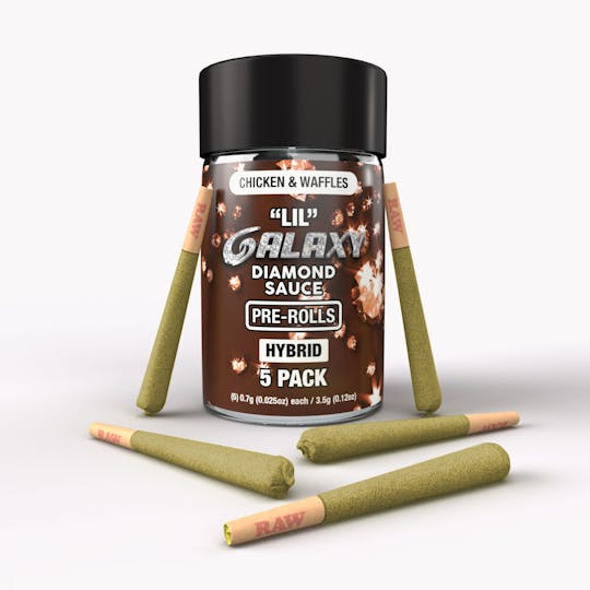 Galaxy - Chicken & Waffles (Hybrid) Galaxy Mini 5-pack 3.5G Diamond Infused Prerolls - 1