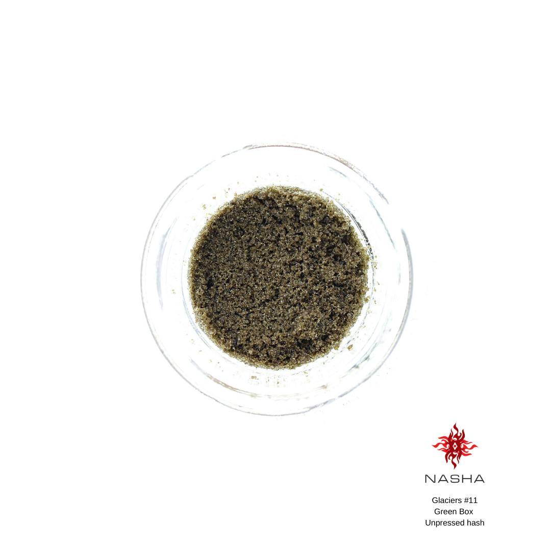 NASHA - Glaciers #11 Green Unpressed Hash - 1
