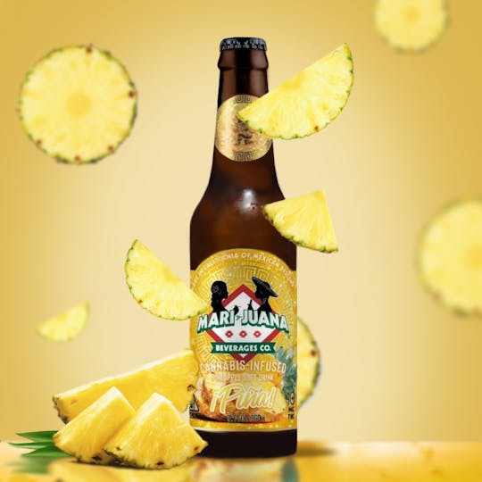 Mari y Juana - Mari y Juana® ¡Piña! 10mg THC - Pineapple Flavored Carbonated Soft Drink - 1