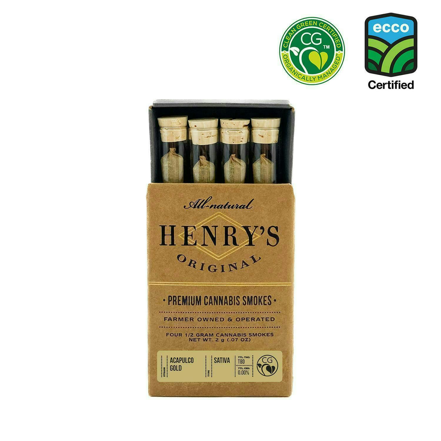 Henry's Original - Henry's Original | Acapulco Gold | Joints | 0.5g each | 4pk - 1
