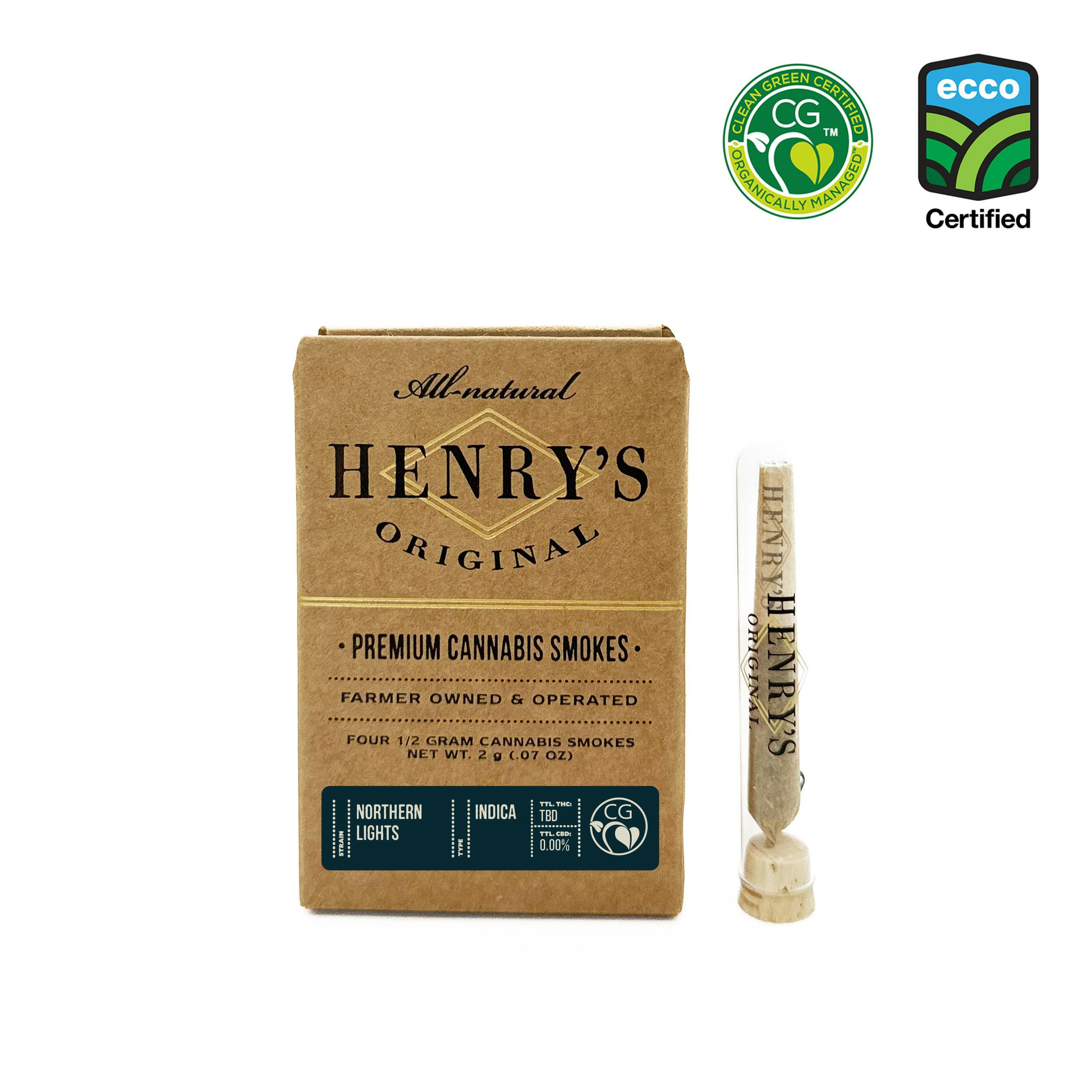 Henry's Original - Henry's Original | Northern Lights | Joints | 0.5g each | 4pk - 1