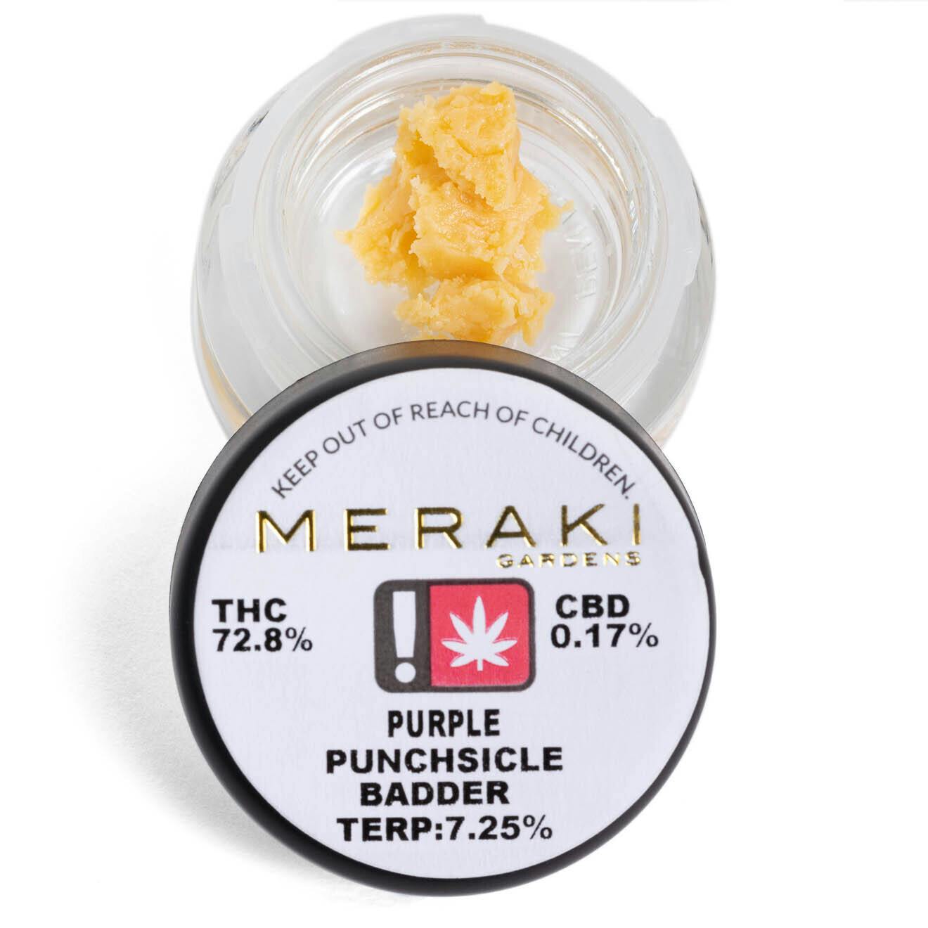 Meraki Gardens - Meraki Gardens | Purple Punchsicle | 1g Badder - 1