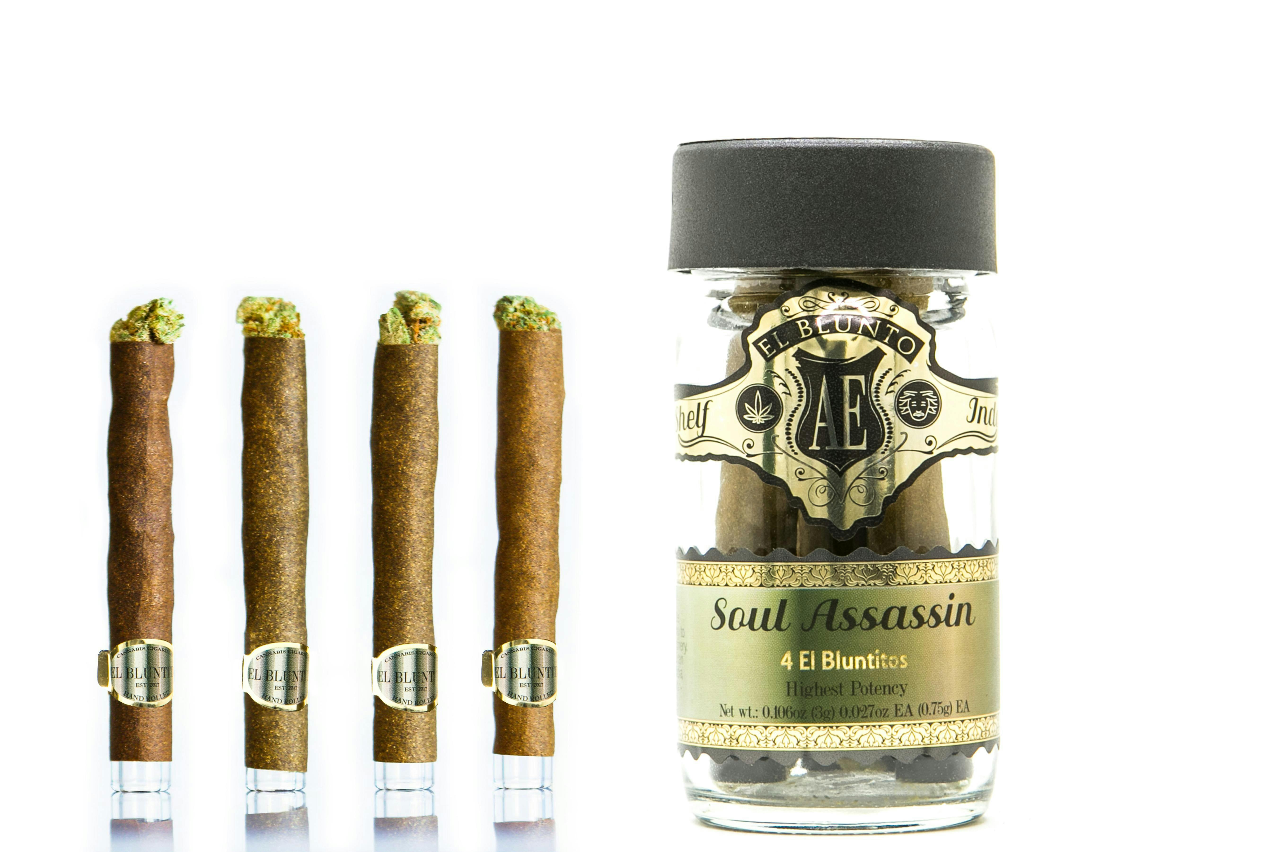El Blunto by Albert Einstone's - El Bluntito - 4-Pack - Soul Assassin - 4 x .75G [Mini Blunt] - 1