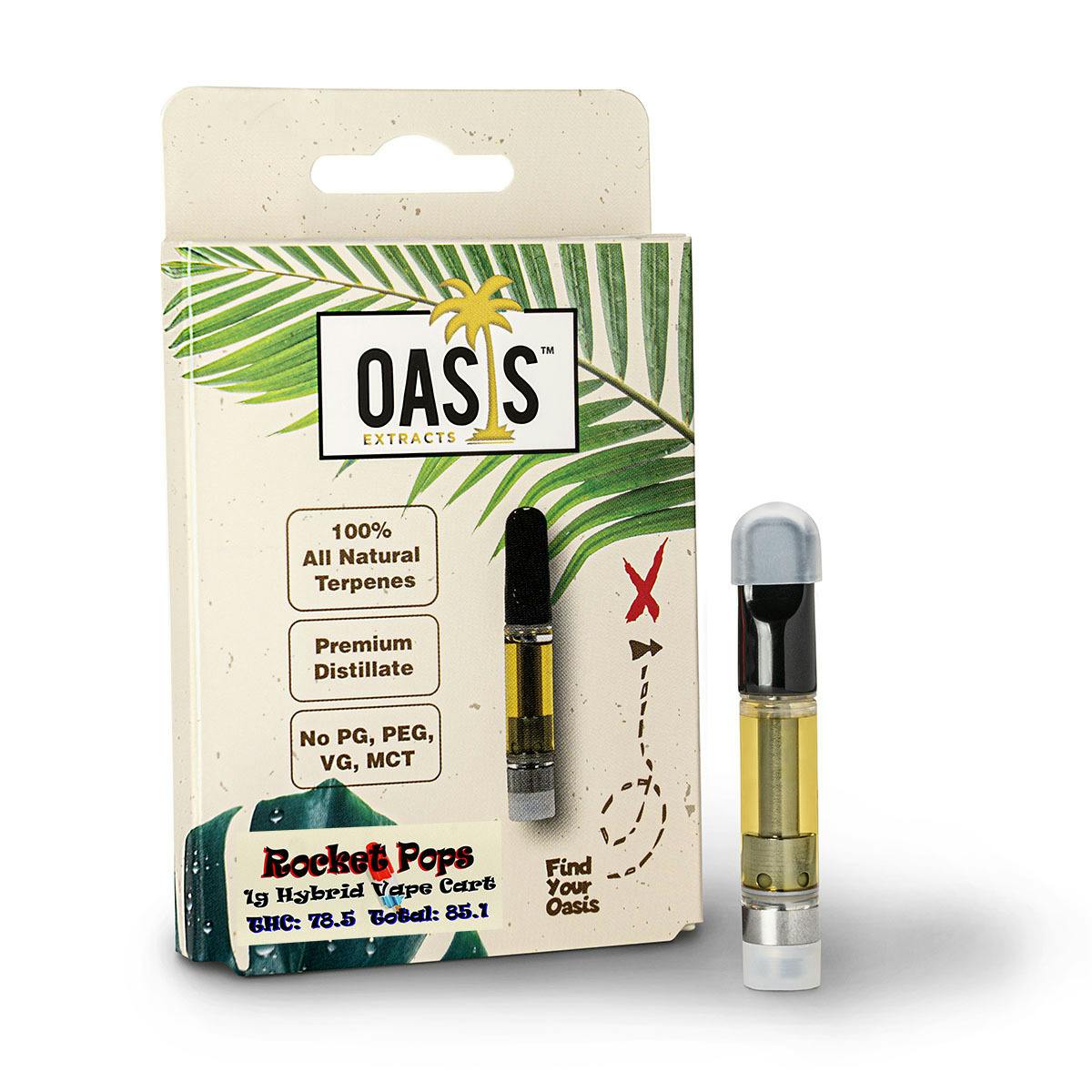 Monster Xtracts - Oasis | Rocket Pops 1g 510 Cart - 1