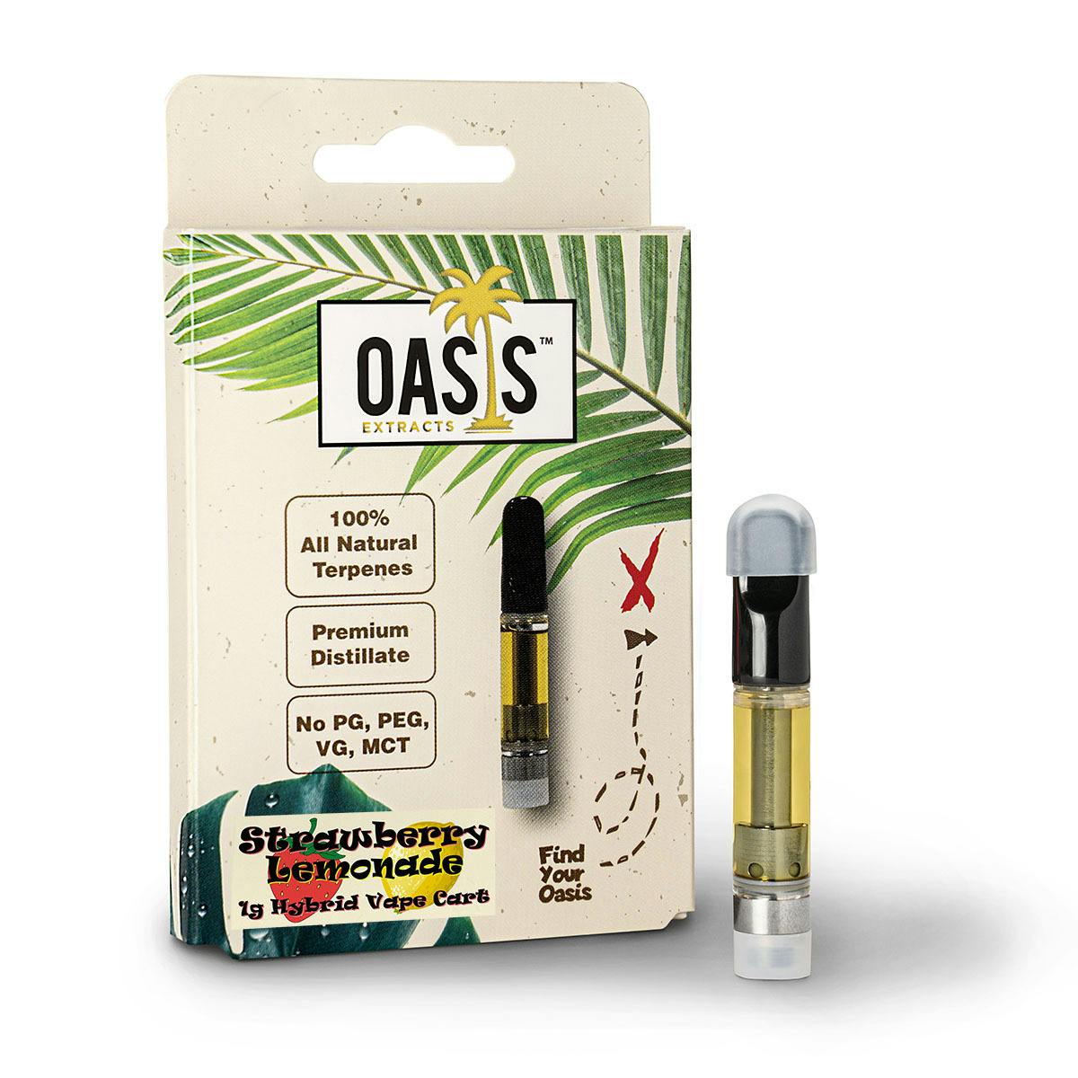 Monster Xtracts - Oasis | Strawberry Lemonade 1g 510 Cart - 1