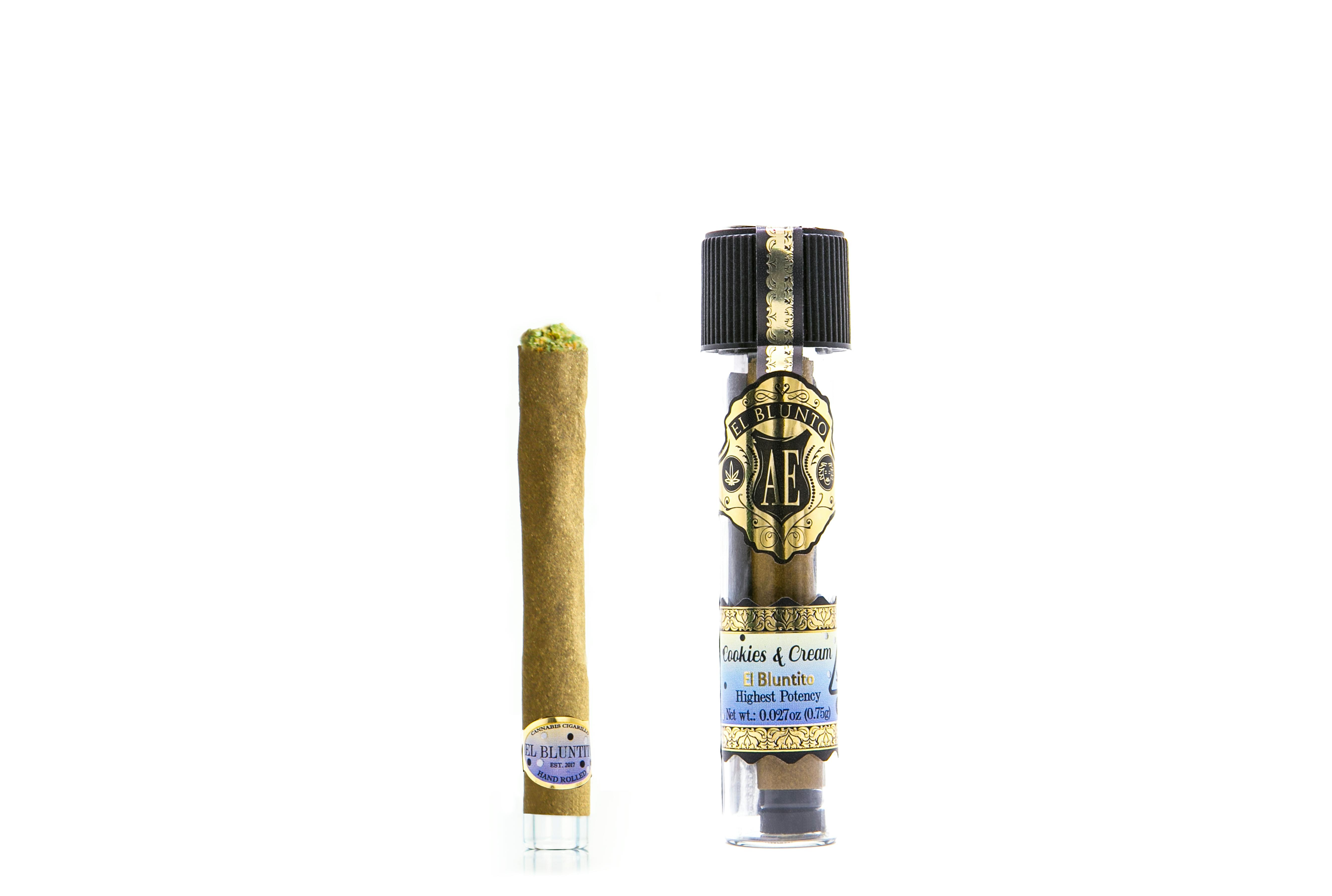 El Blunto by Albert Einstone's - El Bluntito - Cookies & Cream - .75G Cigarillo [Mini Blunt] - 1