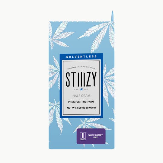 STIIIZY - Vape Cartridge - WHITE CHERRY ICEE .5G Solventless Live Rosin Pod - STIIIZY - 1