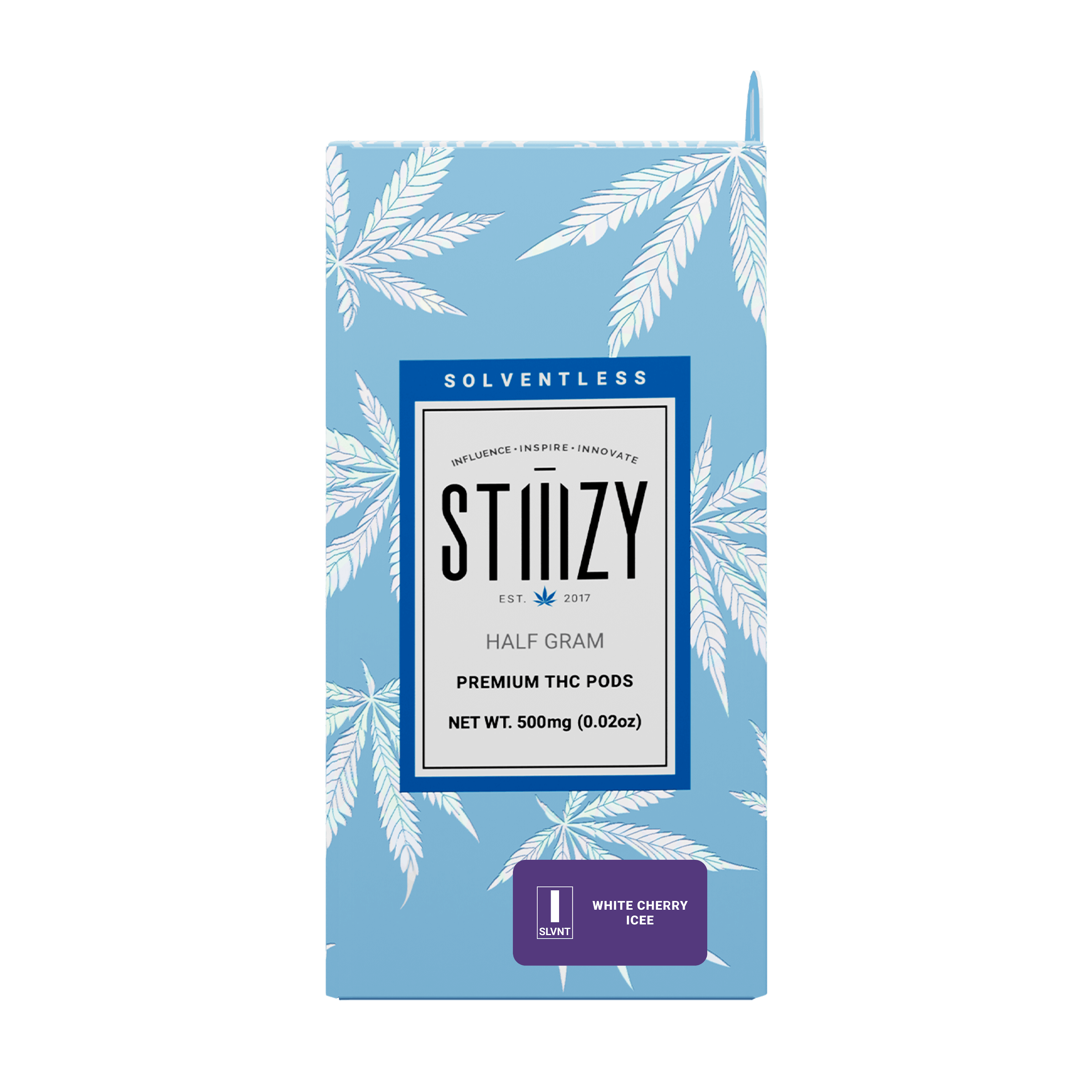 STIIIZY - Vape Cartridge - WHITE CHERRY ICEE .5G Solventless Live Rosin Pod - STIIIZY - 1